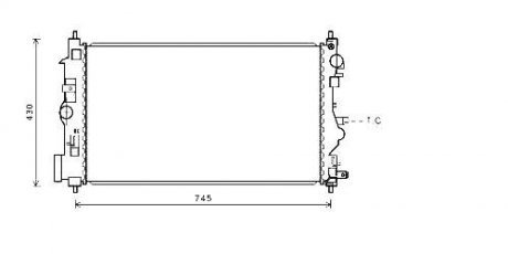 Радіатор охолодження CHEVROLET CRUZE (2009) 2.0 TCDI Chevrolet Cruze, Opel Astra STARLINE ol2599