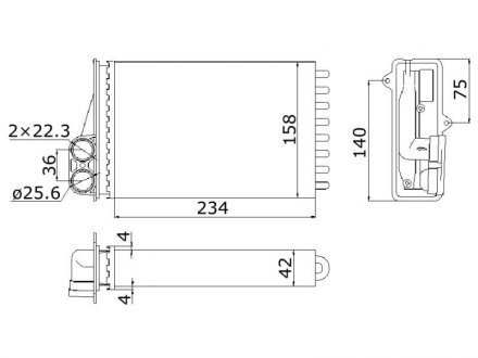 Купить Радиатор отопления Peugeot 207 STARLINE pea6292 (фото1) подбор по VIN коду, цена 1138 грн.