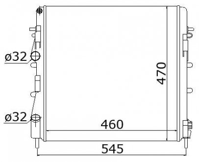 Радиатор охлаждения Nissan Kubistar STARLINE rta2325