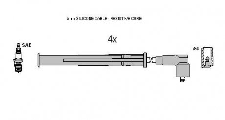 Комплект кабелей зажигания STARLINE zk 3102