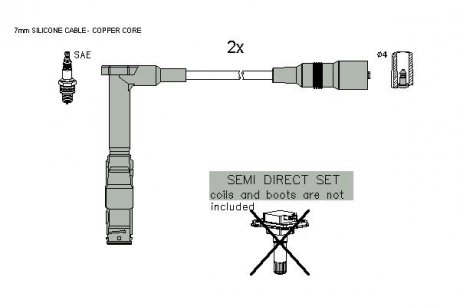 Комплект кабелей зажигания STARLINE zk 9731