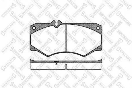 Тормозные колодки передние (15.0mm) Mercedes W123 -79 STELLOX 058 030-SX