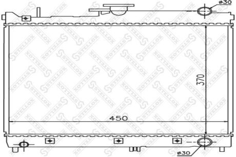 Купить Радіатор охолодження двигуна STELLOX 1026249SX (фото1) подбор по VIN коду, цена 4524 грн.