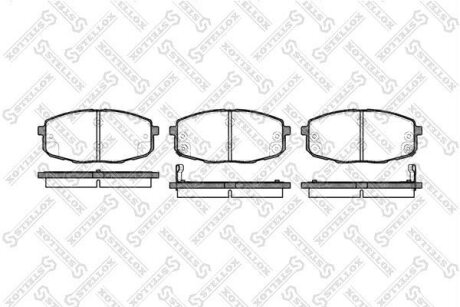 Колодки гальмівні передні (диск) STELLOX 10-49002-SX