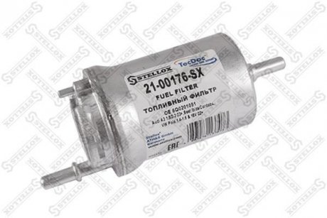 Купити Фільтр паливний VAG 1.2/1.4/2.0 (без регулятора тиску))) Skoda Octavia, Audi A2, Skoda Fabia, Volkswagen Polo, Seat Ibiza, Cordoba, Audi A3, Volkswagen Golf, Touran, Caddy, Seat Altea STELLOX 21-00176-SX (фото1) підбір по VIN коду, ціна 343 грн.