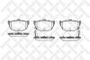 Купить Колодки гальмівні задні (диск) Hyundai Lantra, Coupe, Elantra, Matrix, Tiburon STELLOX 305 022-SX (фото1) подбор по VIN коду, цена 838 грн.