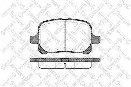 Гальмівні колодки передні TOYOTA CAMRY 96-01 STELLOX 632 000-SX