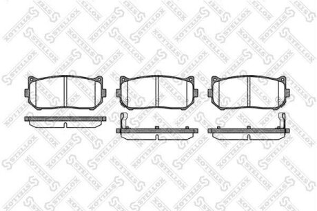 Колодки гальмівні задні (диск) STELLOX 660 002-SX