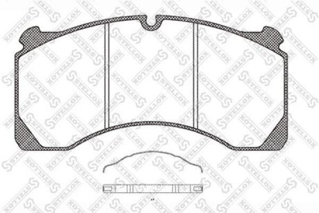Колодки гальмівні (диск) STELLOX 8501422SX