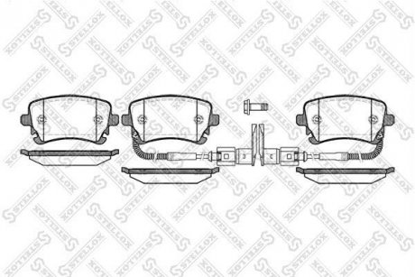Купити Гальмівні колодки передні (16.0mm) Mazda 323 BJ 1.3, 1.5, 1.6 98- Volkswagen Phaeton STELLOX 908 002-SX (фото1) підбір по VIN коду, ціна 546 грн.