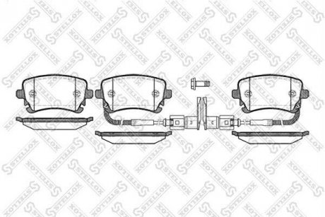 Тормозные колодки передние (16.0mm) Mazda 323 BJ 1.3, 1.5, 1.6 98- STELLOX 908 002-SX