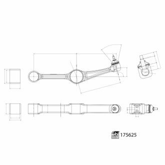 Рычаг подвески Tesla Model S, Model X SWAG 33102986