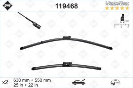 Купить Щетка стеклоочистителя Volkswagen Tiguan SWF 119468 (фото1) подбор по VIN коду, цена 1167 грн.