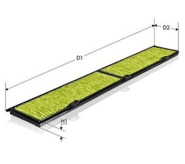 Фільтр салону антибактер. BMW 1 (E81, E87, F20), 3 (E90), X1 (E94) TECNECO FILTERS cka8430