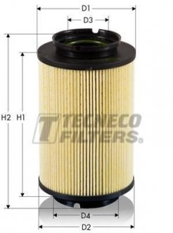 Фильтр топливный VW Caddy 04-/Golf 1.9TDI 05-/Skoda Octavia 04- TECNECO FILTERS gs0308e