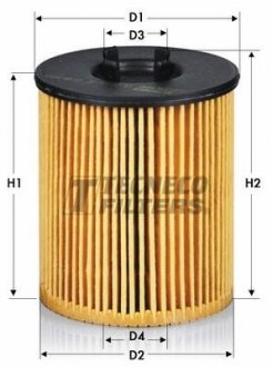 Купити Фільтр масляний VAG 1,6/2,0TDI 2012- TECNECO FILTERS ol07020e (фото1) підбір по VIN коду, ціна 356 грн.