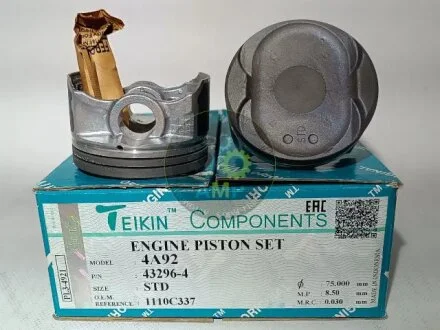 Поршни стандарт (STD) (Комплект на мотор) 4A92 Mitsubishi ASX, Citroen C4 Aircross, Peugeot 4008 TEIKIN 432964STD