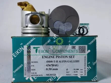 Поршни ремонт (+0.50мм) (Комплект на мотор) Mitsubishi 4M40-T-II Alfin Gallery TEIKIN 43670AG050