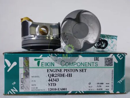 Поршни стандарт (STD) (Комплект на мотор) Nissan QR25DE-III TEIKIN 44343STD