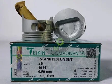 Поршни ремонт (+0.50мм) (Комплект на мотор) Toyota 2E TEIKIN 46141050