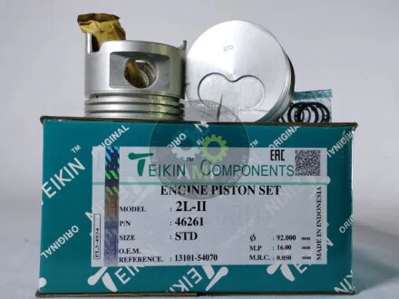 Поршни стандарт (STD) (Комплект на мотор) Toyota 2L-II TEIKIN 46261STD