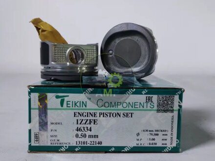 Поршні +0.50mm (Комплект на двигун) 1ZZ-FE Toyota Corolla, Celica, RAV-4 TEIKIN 46334050