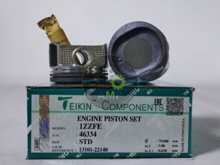 Поршні STD (Комплект на двигун) 1ZZ-FE Toyota Corolla, Celica, RAV-4 TEIKIN 46334STD