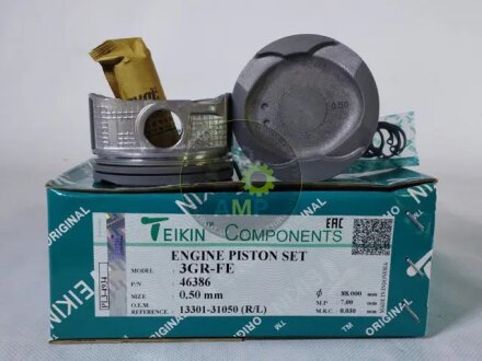Поршни ремонт (+0.50мм) (Комплект на мотор) Toyota 3GR-FE TEIKIN 46386050