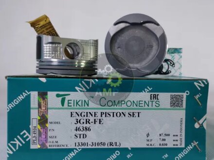 Поршни стандарт (STD) (Комплект на мотор) Toyota 3GR-FE TEIKIN 46386STD