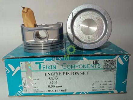 Поршні ремонт +0.50mm(Комплект на мотор) Volkswagen Bora, Golf, Skoda Octavia, Fabia TEIKIN 48203050