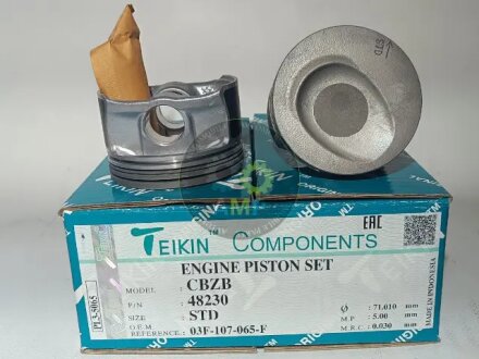 Поршні стандартні (комплект на двигун) VAG 1.2 TSI TEIKIN 48230STD