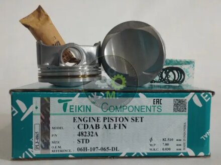 Поршні стандартні (комплект на двигун) VAG 1.8 TSI CDAB, CDAA, CDHB, CDHA, BZB, TEIKIN 48232ASTD