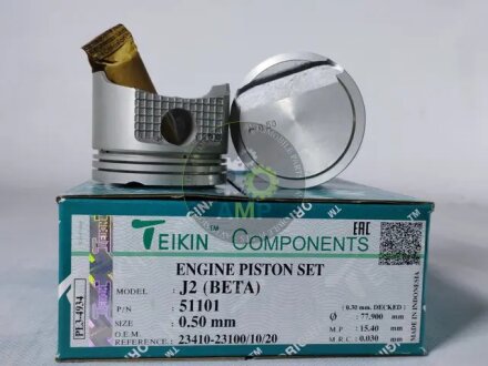 Поршни ремонт (+0.50мм) (Комплект на мотор) Hyundai G4GR TEIKIN 51101050
