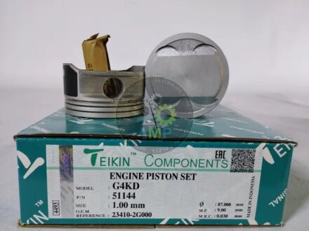Поршни ремонт +1.00mm (Комплект на мотор) Hyundai G4KD TEIKIN 51144100