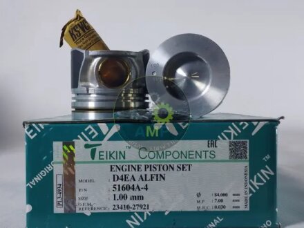Поршни ремонт (+1.00мм) (Комплект на мотор) Hyundai D4EA Alfin TEIKIN 51604A4100