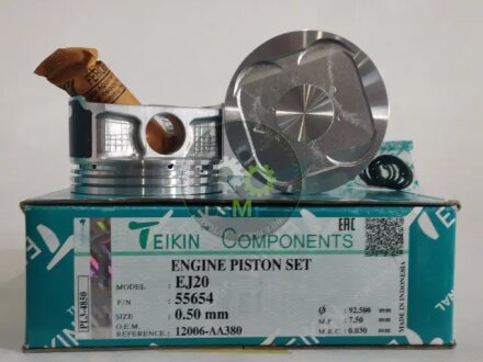 Поршни ремонт +0.50mm(Комплект на мотор) Subaru EJ20J TEIKIN 55654050