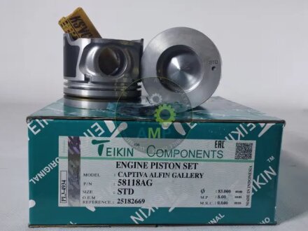 Поршни стандарт Комплект на мотор Antara, Cruze, Captiva 2.0 CDTI TEIKIN 58118AGSTD