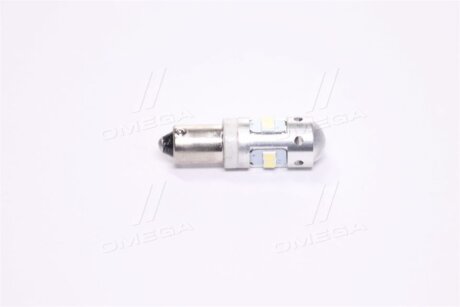 Лампа LED габарит, панель приладів, 24V T4W (BA9S) 8SMD CANBUS WHITE <> TEMPEST tmp-l11158chw
