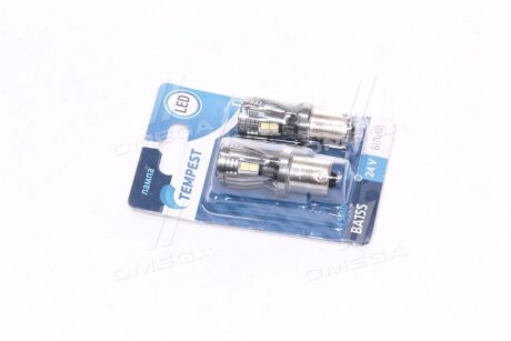 Лампа LED покажчиків поворотів і стоп-сигналів 24V BA15S 14SMD WHITE <> TEMPEST tmp-lx16-s25-24