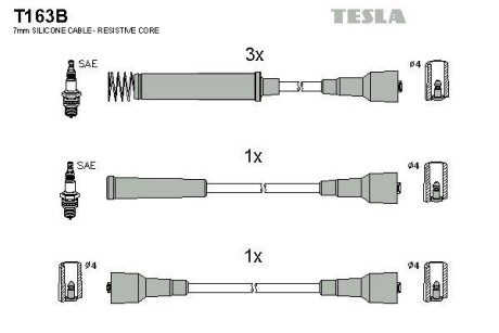 Комплект кабелей зажигания Tesla Motors t163B