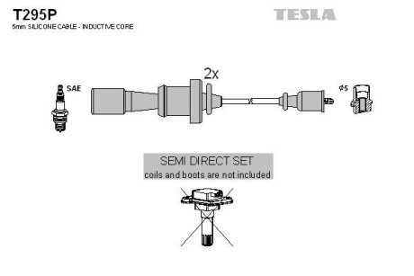 Комплект кабелей зажигания Tesla Motors t295P