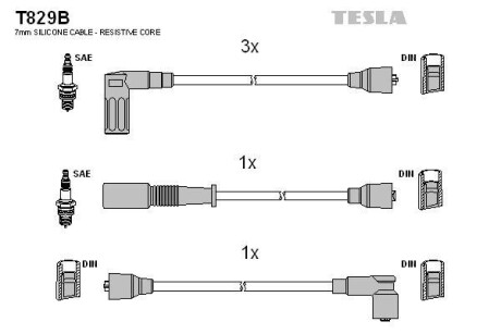 Комплект кабелей зажигания Tesla Motors t829B