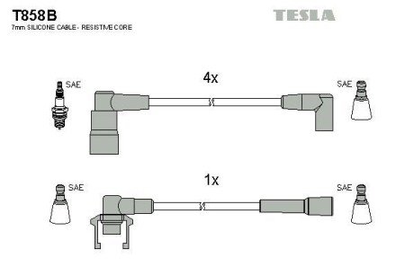 Комплект кабелей зажигания Tesla Motors t858B