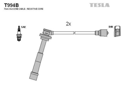 Комплект кабелей зажигания Tesla Motors t994B