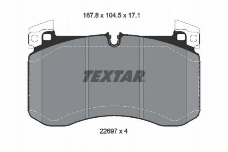Комплект тормозных колодок TEXTAR 2269701