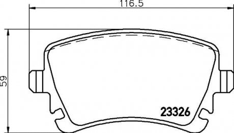 Купити Комплект гальмівних колодок з 4 шт. дисків Volkswagen Phaeton TEXTAR 2332603 (фото1) підбір по VIN коду, ціна 2671 грн.