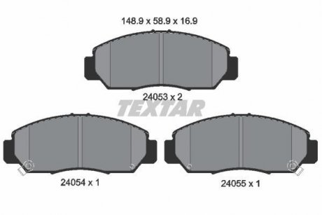 Купить A_ТОРМОЗНЫЕ КОЛОДКИ HONDA Accord/FR-V "F "01>> Honda Stream, FR-V, Accord TEXTAR 2405301 (фото1) подбор по VIN коду, цена 1617 грн.