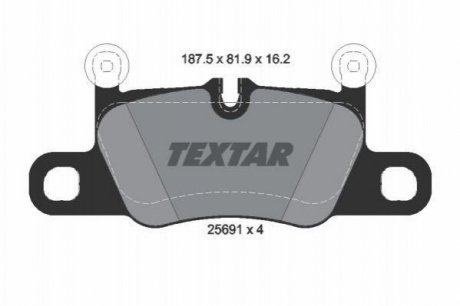Комплект тормозных колодок TEXTAR 2569101