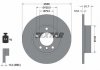 Купить Диск тормозной BMW 3(E36)/Z3(E36) "F D=286mm "90-"03 BMW E36 TEXTAR 92055503 (фото1) подбор по VIN коду, цена 1586 грн.