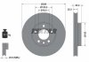 Купить Тормозной диск Volkswagen Transporter, Multivan, Touareg TEXTAR 92121205 (фото1) подбор по VIN коду, цена 2829 грн.